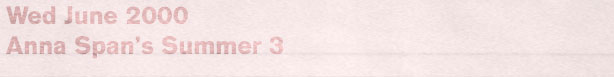 Anna Span's Summer